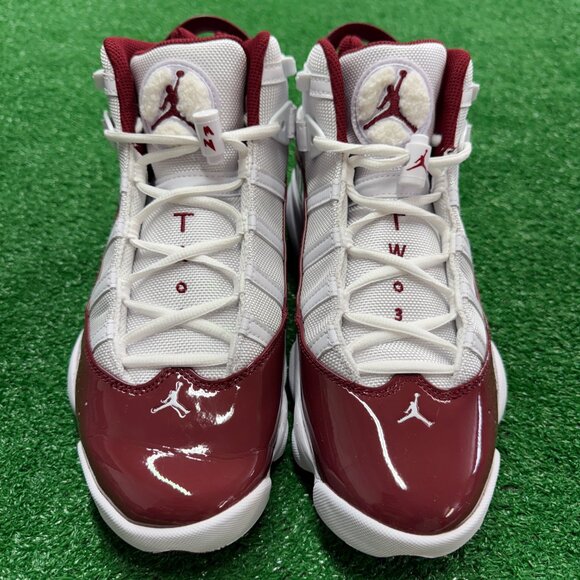 Nike Jordan 6 Rings Team Red Mens Basketball Shoes 322992-165 VNDS Sz 8.5 main image 8
